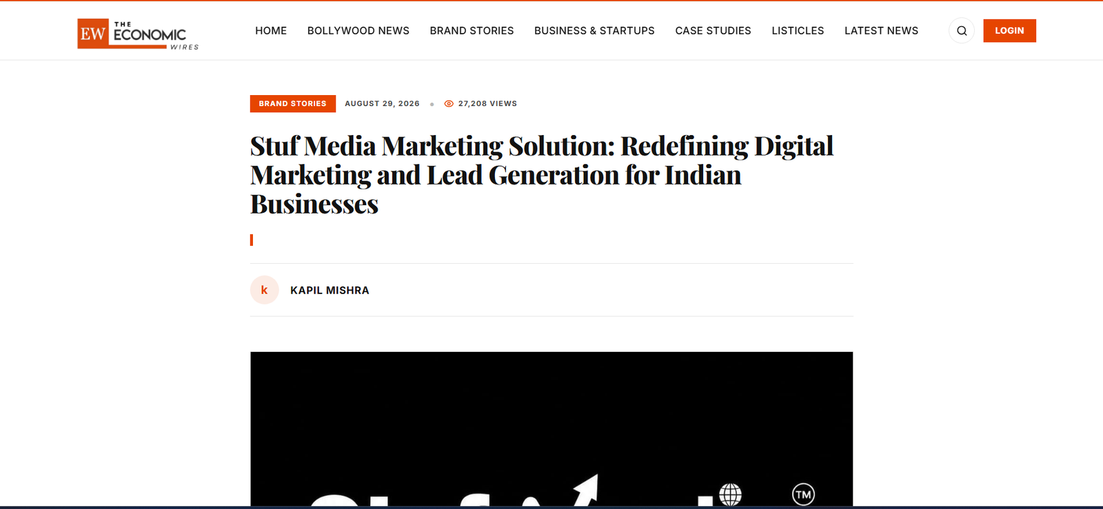 The Economic Wires Article Screenshot